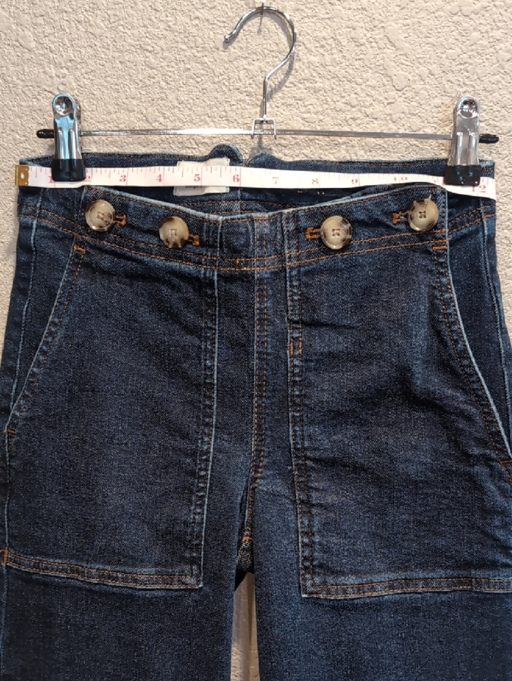Pilcro Indigo High-Rise Wide Leg Jeans - Picture 6 of 6